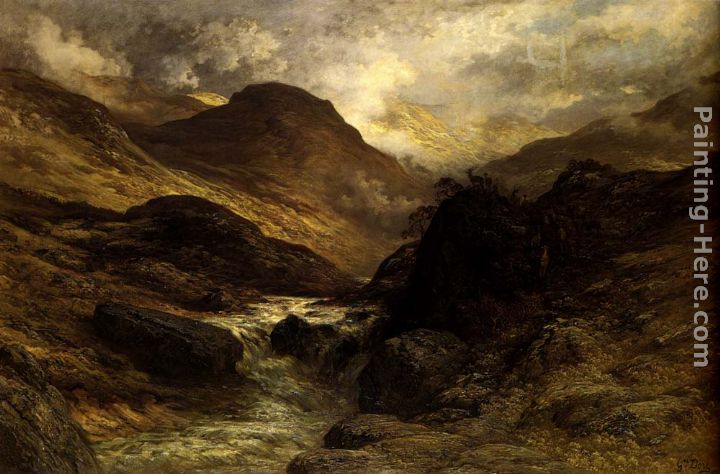 Gorge In The Mountains painting - Gustave Dore Gorge In The Mountains art painting